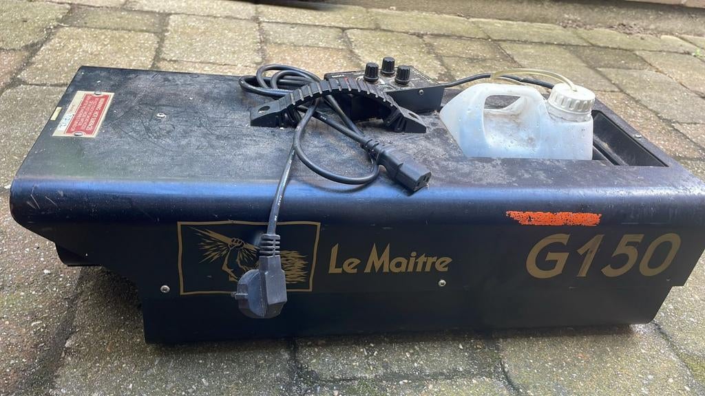 Le Maitre G150 rookmachine met Varitime afstandsbediening, Ophalen, Gebruikt, Rookmachine