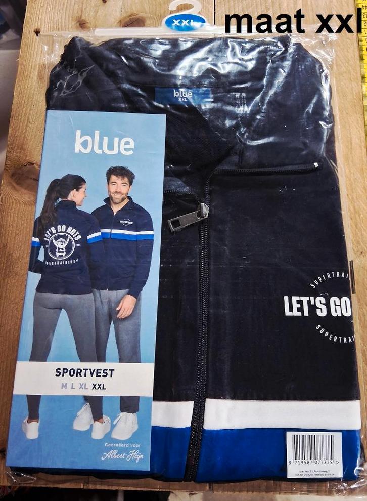 donkerblauw unisex sportvest maat XXL, Kleding | Heren, Sportkleding, Nieuw, Algemeen, Overige maten, Blauw, Ophalen of Verzenden