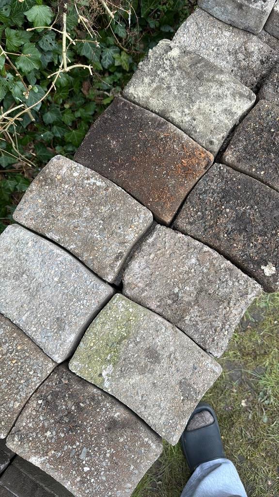 GRATIS Sier stenen 5 m2, Tuin en Terras, Ophalen, Zo goed als nieuw, Beton, Klinkers