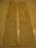 Lange goudkleurige dameshandschoenen voor baljurk, Ophalen of Verzenden, Nieuw, Maat 38/40 (M), Handschoenen