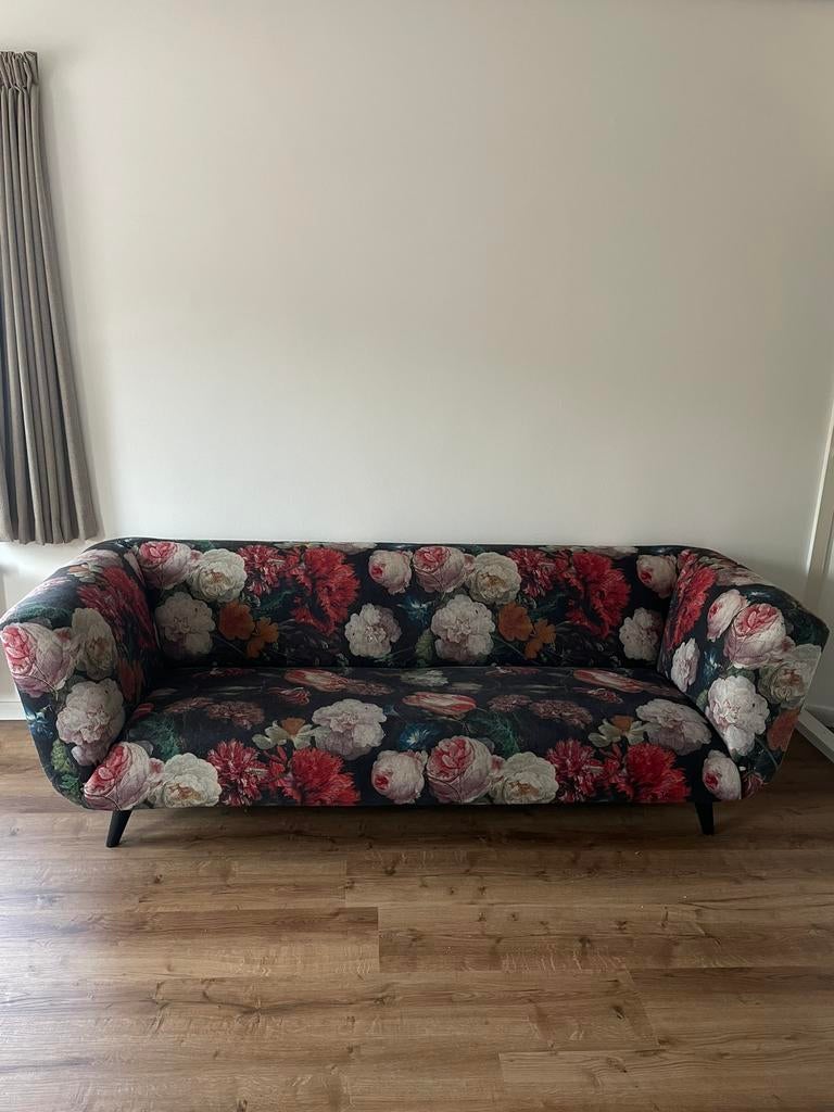 Bloemen bank, Huis en Inrichting, Banken | Bankstellen, Ophalen, Zo goed als nieuw, 75 tot 100 cm