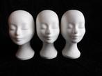 3x Hoofd van piepschuim voor hoed of koptelefoon, hg 29 cm., Ophalen of Verzenden, Overige typen