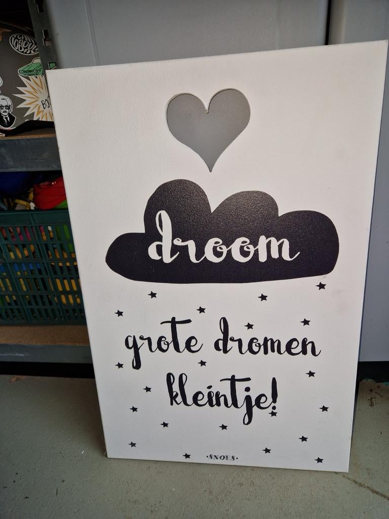 Snoes decoratie bord babykamer, Ophalen, Gebruikt, Wanddecoratie