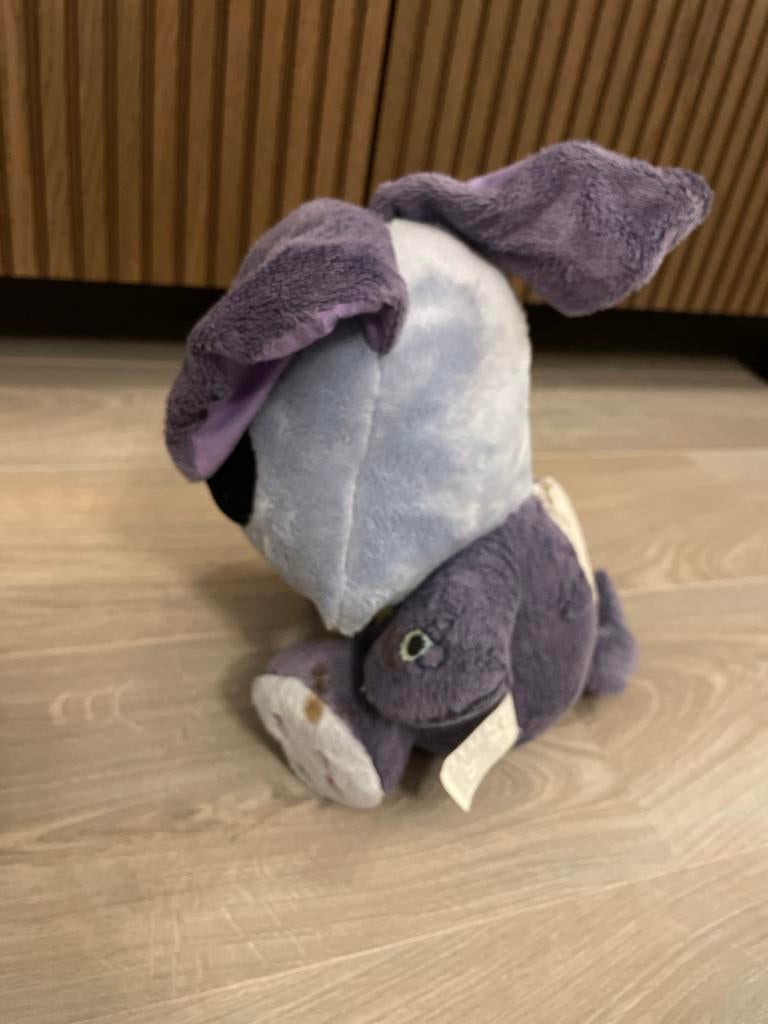 Schattige paarse en grijze knuffelhond, Gebruikt, Hond, Middelgroot (20 tot 80 cm), Ophalen