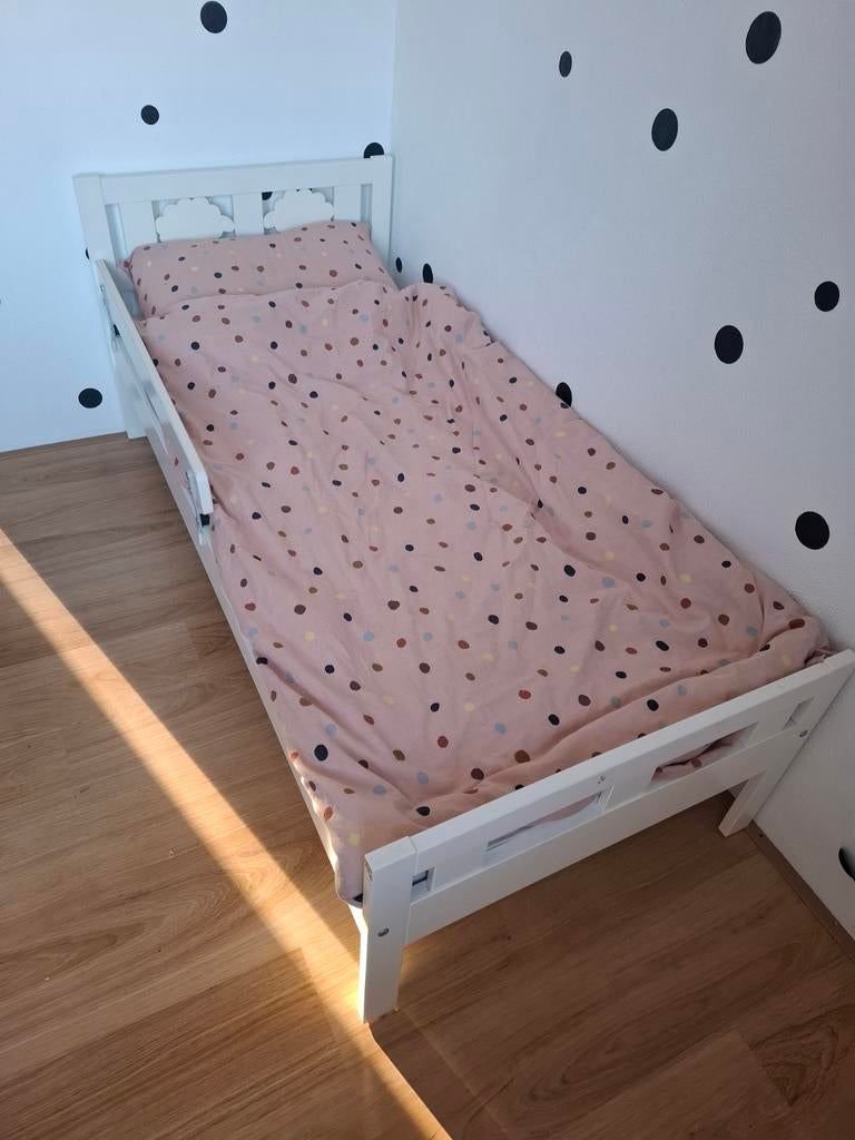 Peuterbed Ikea Kritter 70x160, Gebruikt, 70 tot 85 cm, 140 tot 160 cm, Ophalen