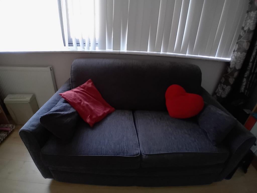 slaapbank, Ophalen, Tweepersoons, Zo goed als nieuw, Overige maten