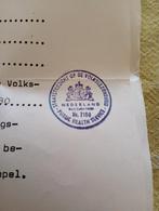 Oude stempel Ministerie van Volksgezondheid, nr. 7180, Antiek en Kunst, Ophalen of Verzenden
