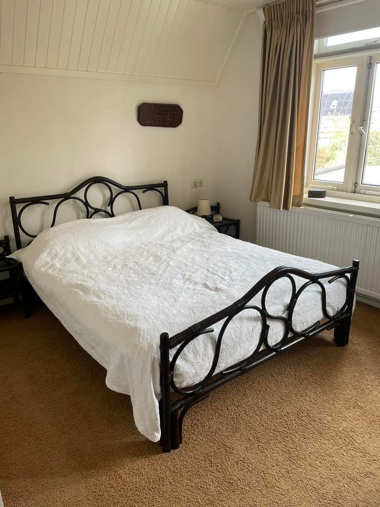 Manou ledikant, Ophalen, Gebruikt, Bruin, Tweepersoons