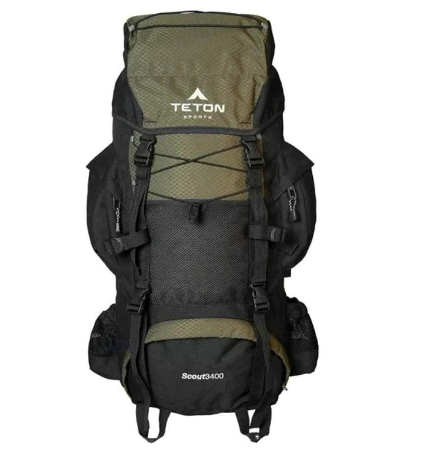 55l TETON Sports Scout 3400 Backpack - Ideaal voor Trekking, 25 tot 40 cm, Zo goed als nieuw, Trekking, 60 cm of meer