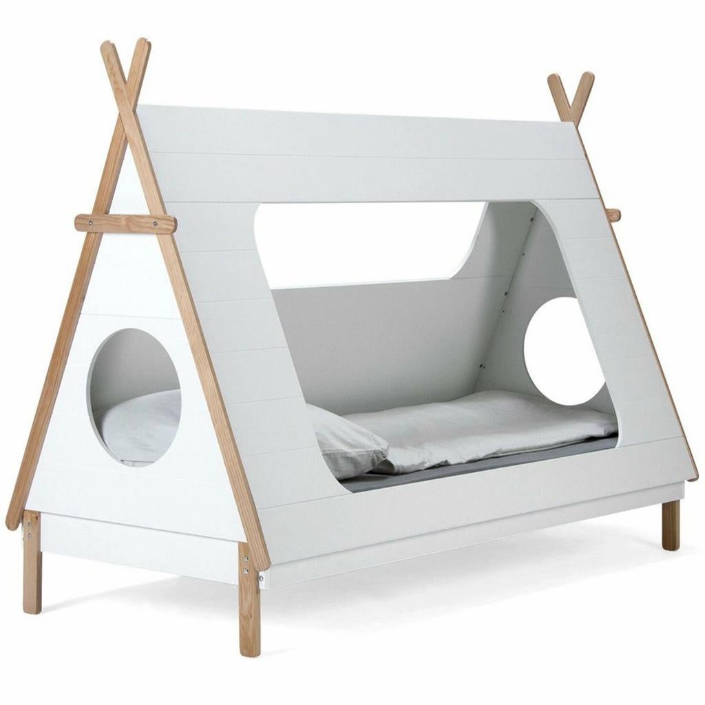Wood tipi bed kind, Ophalen, 85 tot 100 cm, Gebruikt, Lattenbodem