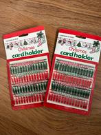 Kerstkaarthouder met 60 Knijpers - Nieuw in verpakking, Ophalen of Verzenden, Nieuw