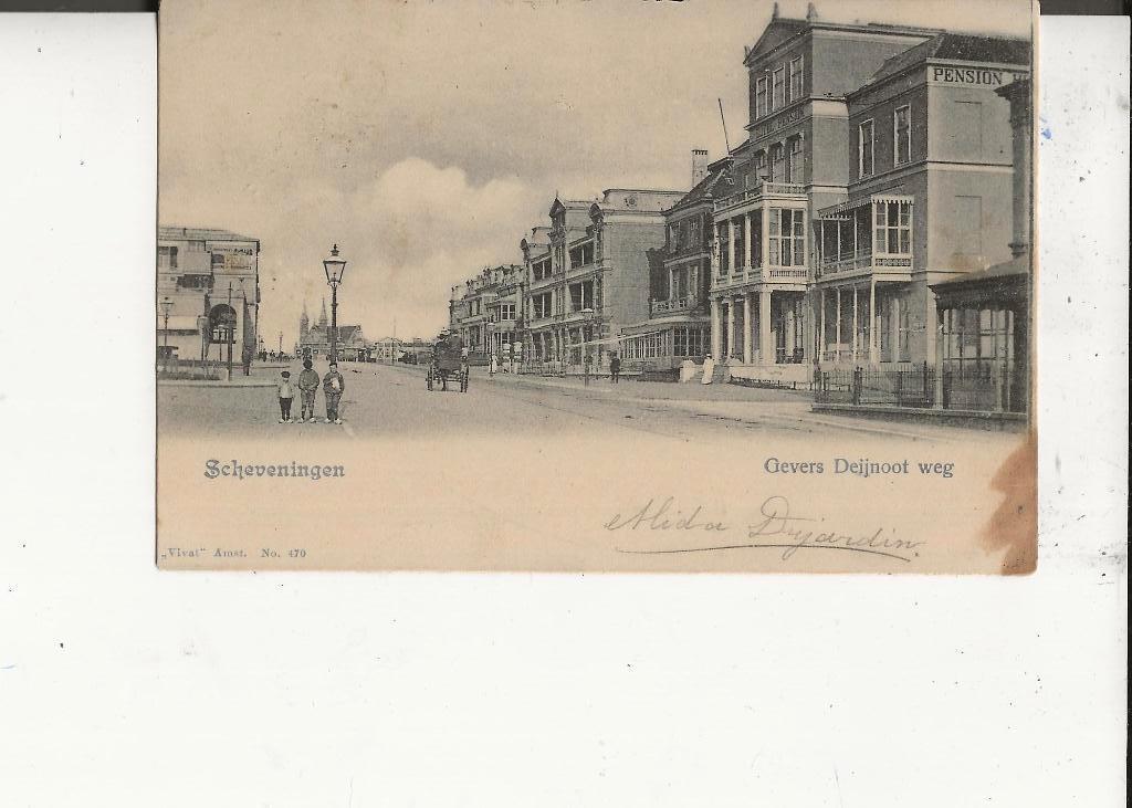 Scheveningen Gev.Deijnootweg Hotel Jeanette Vivat 11-6-01, Ophalen of Verzenden, Voor 1920, Gelopen, Zuid-Holland