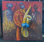 Schilderij "Jazz" van Safri - 150x150 cm, Ophalen, 125 cm of meer, Zo goed als nieuw, Schilderij