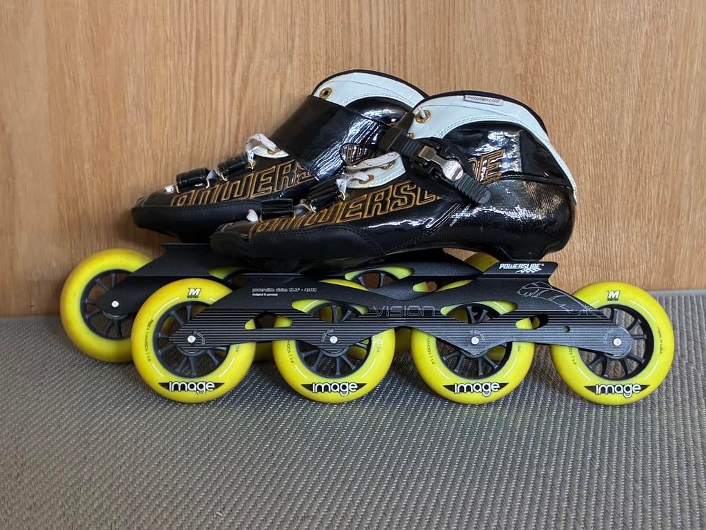 Powerslide vision maat 44 als nieuw skeelers inline skates, Sport en Fitness, Verstelbaar, Heren, Ophalen of Verzenden, Zo goed als nieuw