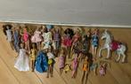 Setje Barbiepoppen + hond en paard, Ophalen of Verzenden, Gebruikt, Barbie