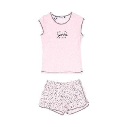 Eskimo lichtroze pyjama pijama shortama huispak maat 164, Meisje, Nieuw, Ophalen of Verzenden, Setje