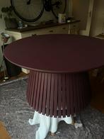 Massief houten salontafel aubergine, Huis en Inrichting, Tafels | Salontafels, Ophalen, 100 tot 150 cm, 50 tot 100 cm, Zo goed als nieuw