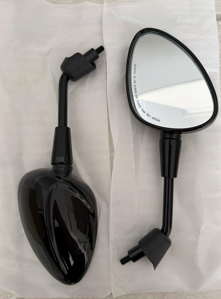 Vespa sprint spiegel set glans zwart kort nieuw, Ophalen of Verzenden, Nieuw