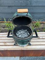 Big Green Egg Mini met EGG Carrier, Tuin en Terras, Houtskoolbarbecues, Ophalen of Verzenden, Gebruikt, Met accessoires
