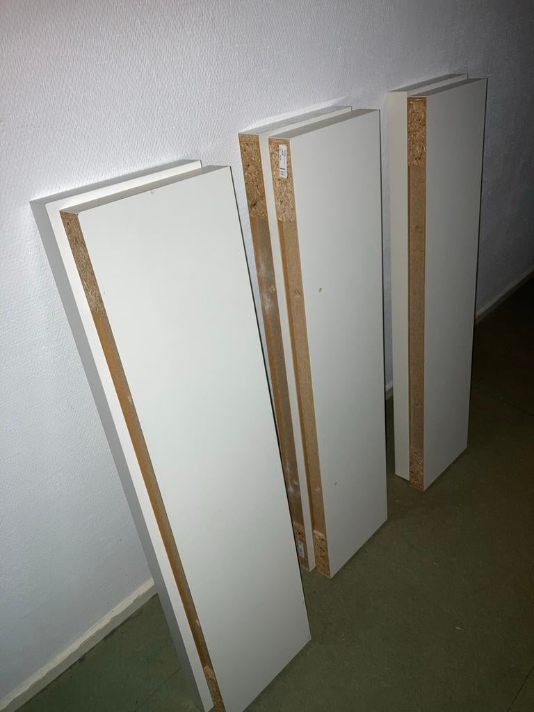 6x Ikea Lack wandplanken met beugels wit, Huis en Inrichting, Ophalen, Gebruikt