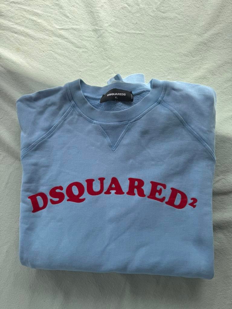 DSQUARED sweather, Kleding | Heren, Ophalen of Verzenden, Zo goed als nieuw, Maat 52/54 (L), Blauw
