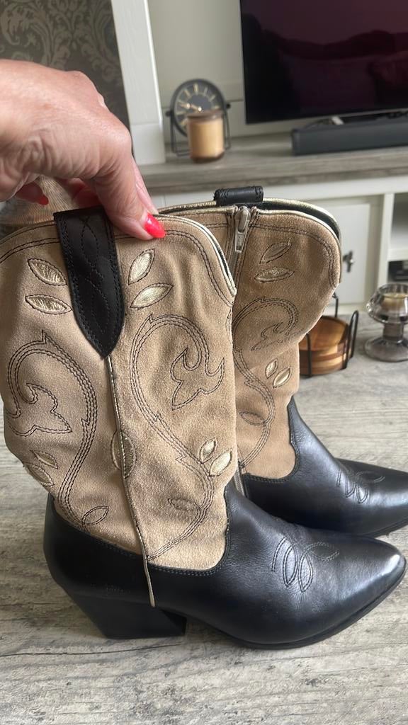 Cowboylaarzen dames maat 43, Kleding | Dames, Schoenen, Ophalen, Hoge laarzen, Zwart, Zo goed als nieuw