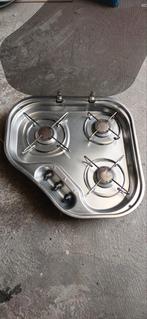 Camper caravan boot 3 pits kookplaat met glazen afdekplaat, Caravans en Kamperen, Caravan accessoires, Ophalen of Verzenden