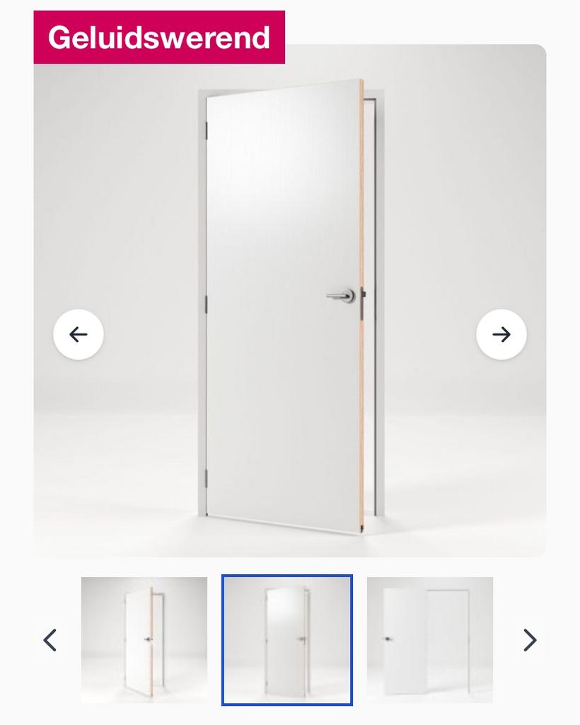 Nieuw in folie: Skantrae DKS 280 Geluidswerend binnnendeur, Ophalen, Binnendeur, Nieuw, 200 tot 215 cm