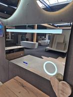 Goedkoop! Showroom badkamer spiegel, Ophalen, 100 tot 150 cm, Zo goed als nieuw, 100 tot 125 cm