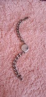 Vintage SOS armband van staal, Ophalen of Verzenden, Gebruikt, Zilver, Staal