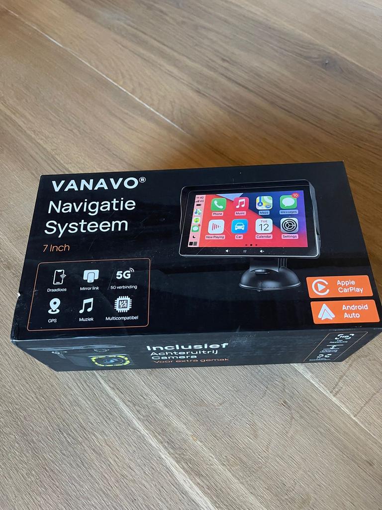 Vanavo Navigatie Systeem 7 Inch Compleet met Achteruitrijcam, Auto diversen, Autonavigatie, Ophalen of Verzenden, Zo goed als nieuw