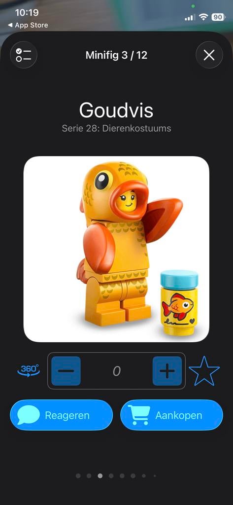 2x LEGO Minifigures serie 28 Goudvis, Kinderen en Baby's, Speelgoed | Duplo en Lego, Ophalen of Verzenden, Nieuw, Complete set