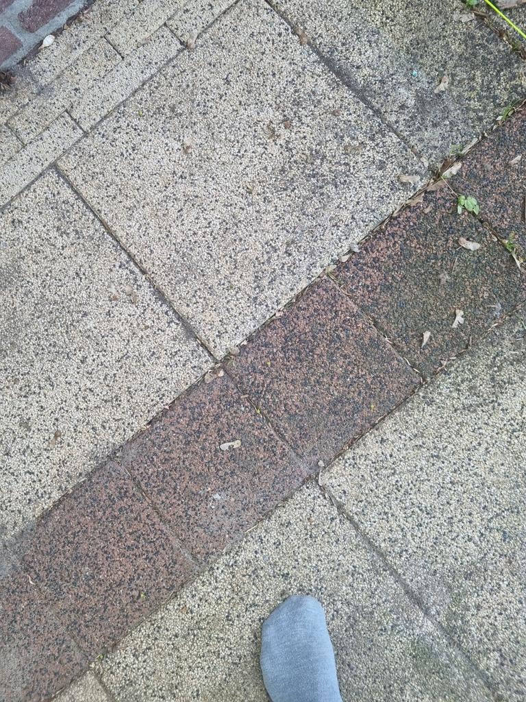 Gratis af te halen: ca. 15 m² gebruikte terrastegels, Tuin en Terras, Tegels en Klinkers, Ophalen, Gebruikt, 10 m² of meer, Beton