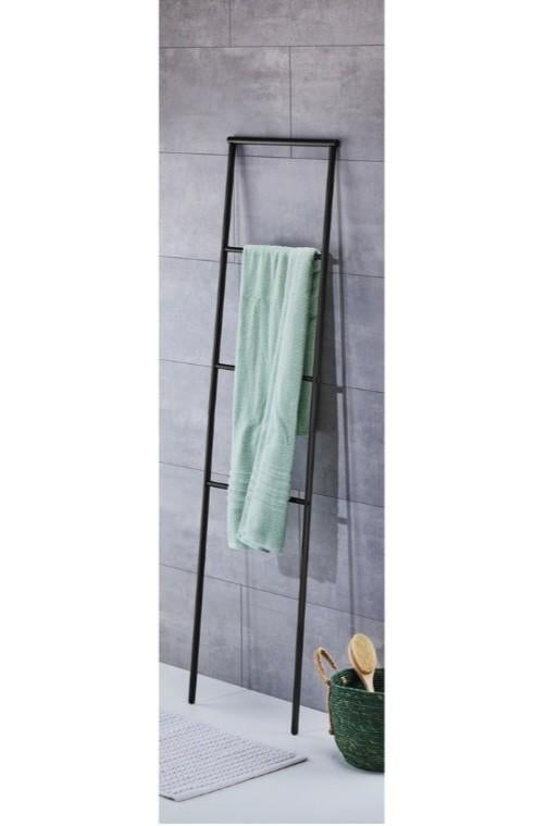 VERHUIZING MOET NU WEG - Nieuw handdoekenrek + schroeven, Ophalen, Nieuw, Zwart