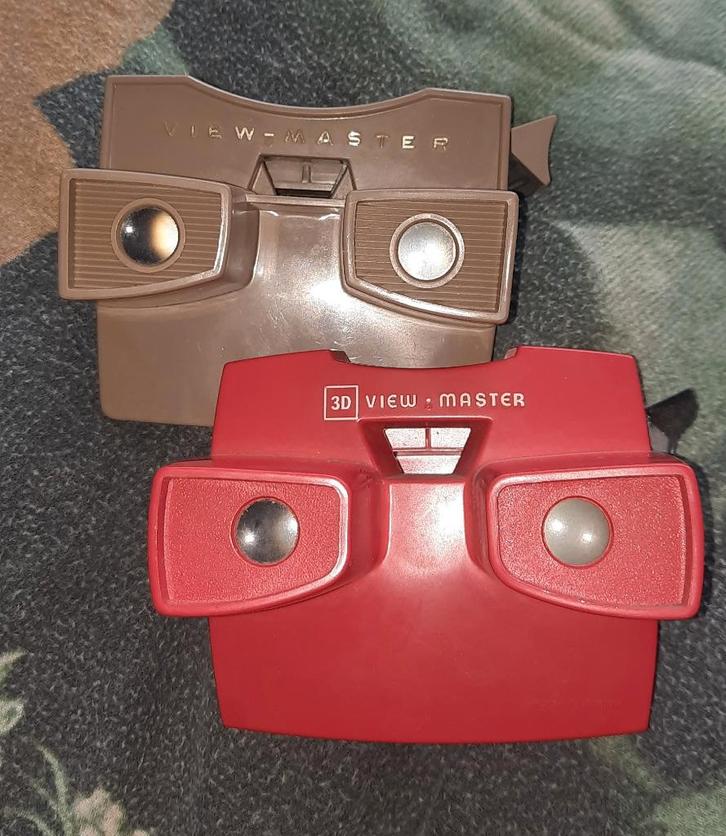 2 viewmasters met verschillende schijfjes, Verzamelen, Speelgoed, Gebruikt, Ophalen of Verzenden