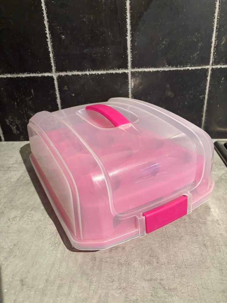 Cupcake bewaarbox, Ophalen of Verzenden, Zo goed als nieuw, Cupcakes, Bakvorm