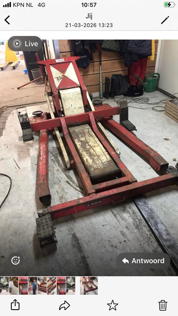 Schaarhefbrug 230 volt, Auto diversen, Krikken, Ophalen of Verzenden, Gebruikt, Hydraulisch, Garagekrik