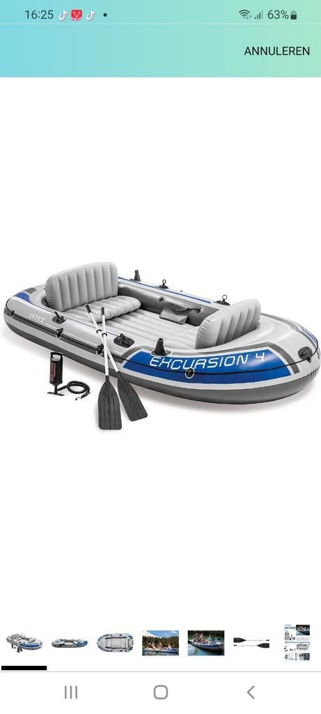 Intex excursion 4, Watersport en Boten, Kano's, Ophalen, Overige typen