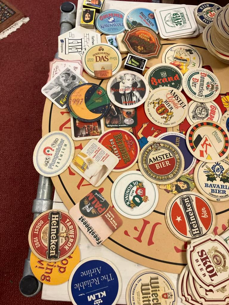 150 Oude Bierviltjes uit de jaren 90 en Ontwerpen, Verzamelen, Ophalen of Verzenden, Gebruikt, Viltje(s), Overige merken