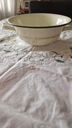 Creme met goudkleurige bies vergiet nagdnoeg gaaf., Ophalen of Verzenden