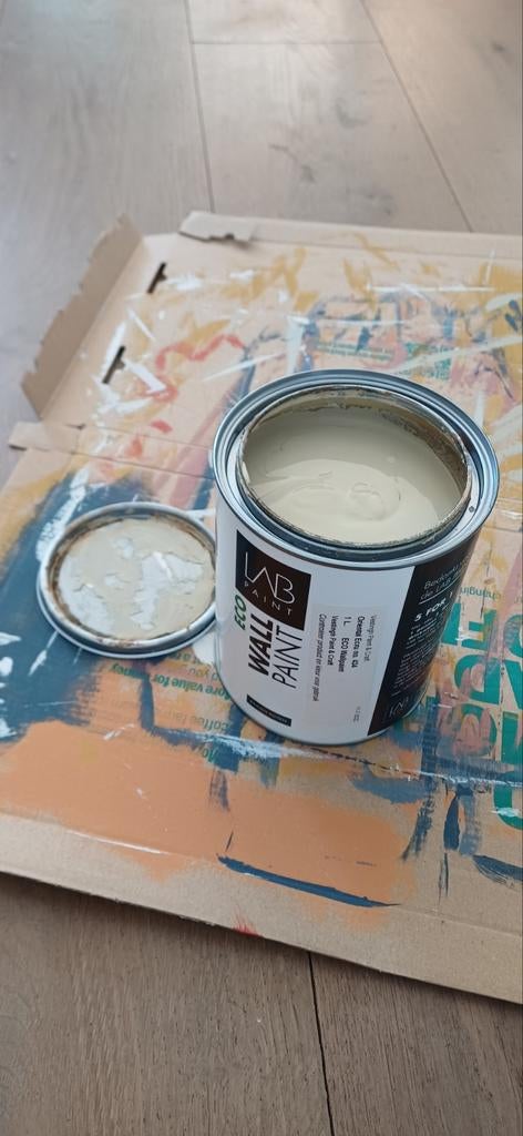 Lab Wall Paint Oriëntal Ecru no.434 - 1L, Ophalen of Verzenden