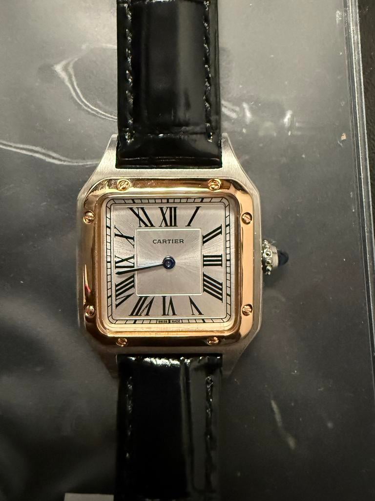 Cartier Santos-Dumont Horloge - Zo goed als nieuw, Ophalen, Nieuw, Overige merken