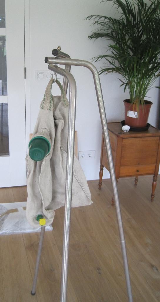 Linnen waterzak op driepoot - vintage, Caravans en Kamperen, Ophalen, Gebruikt