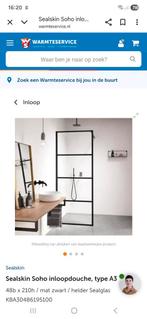 Sealskin Inloopdouchewand Mat Zwart 50x210, Ophalen, Nieuw