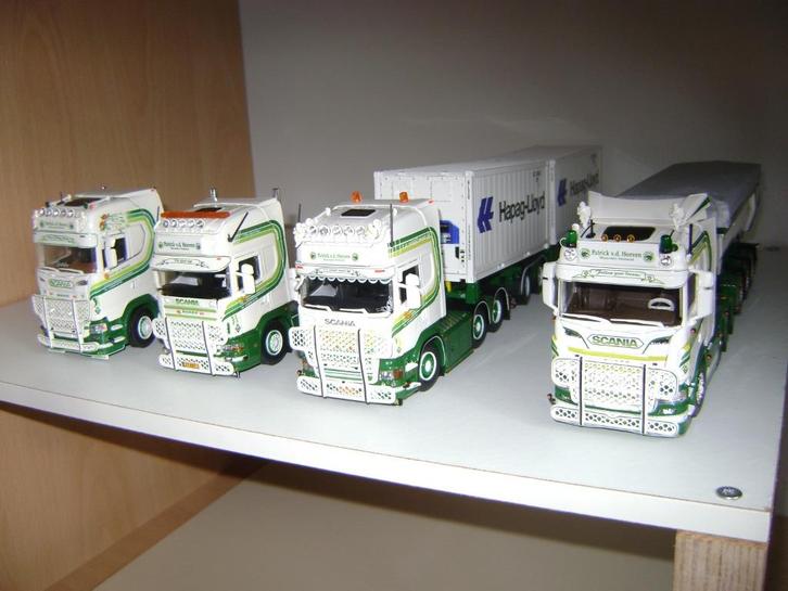 Tekno setje Scania's Patrick v/d Hoeven, Hobby en Vrije tijd, Modelauto's | 1:50, Nieuw, Bus of Vrachtwagen, Tekno, Ophalen of Verzenden