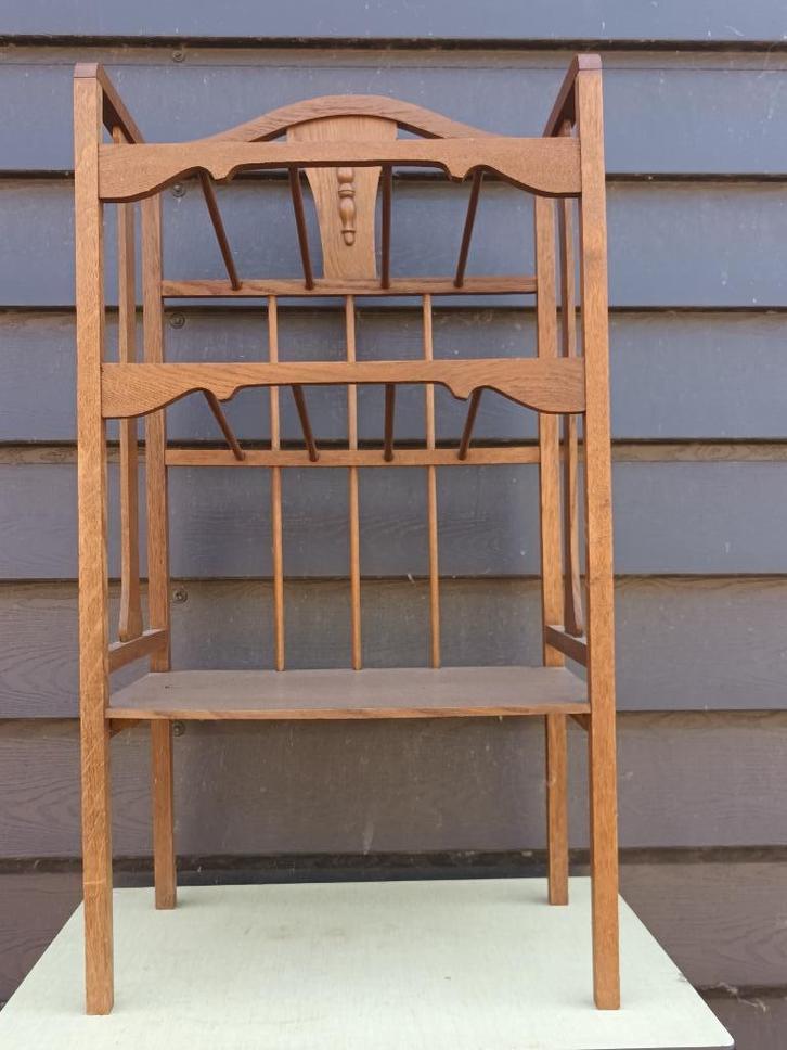 Bladmuziektafeltje lectuurrekje eiken, Huis en Inrichting, Woonaccessoires | Krantenbakken en Lectuurbakken, Gebruikt, Ophalen of Verzenden