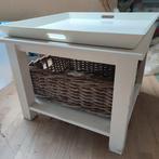 Salontafel met los dienblad en mand, Ophalen, Gebruikt, 50 tot 100 cm, 50 tot 75 cm