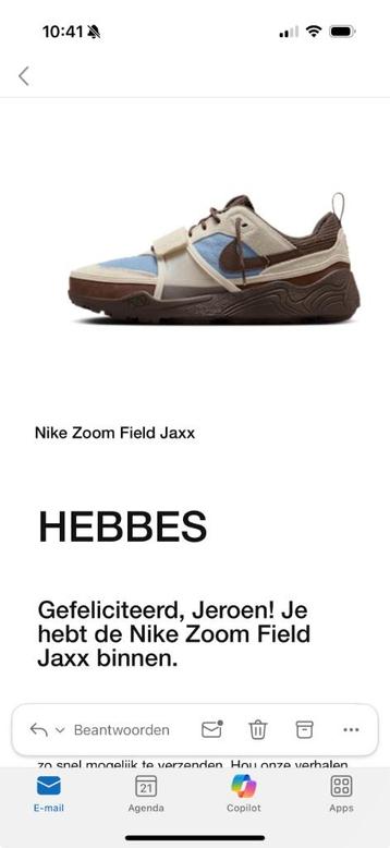 Nike Zoom Field Jaxx Travis Scott Leche Blue 45,5 beschikbaar voor biedingen