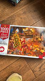 Kerstpuzzel night before christmas 1000 kerstman, Ophalen of Verzenden, 500 t/m 1500 stukjes, Zo goed als nieuw, Legpuzzel