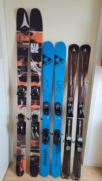 Ski's - Atomic, Fischer, freeride. skischoenen Salomon 24,5 beschikbaar voor biedingen